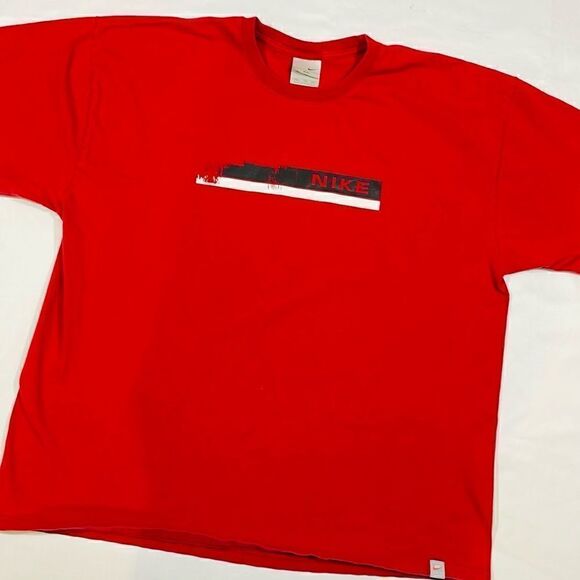 Y2K Grey Tag Nike Short Sleeve Shirt - Picture 2 of 6